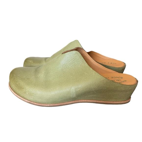 Kork-Ease Para Green Nubuck Leather Clog Mules size 10 - Picture 8 of 11